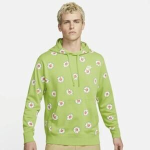 Nike Sportswear Sport Essentials+ Mens Size L French Terry Pullover Hoodie Green
